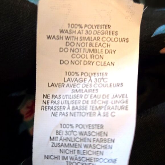 NWOT NASTY GAL FLORAL CHIFFON WRAP DRESS SZ.20 - Picture 6 of 6